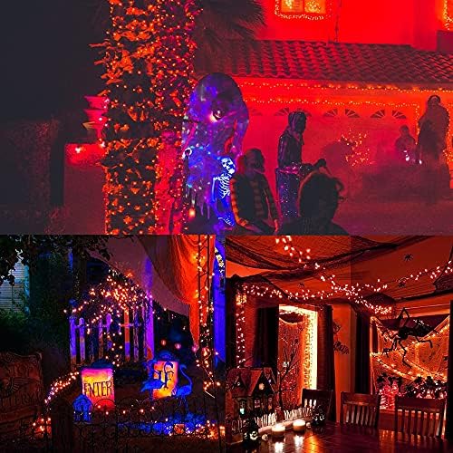 50 LED Outdoor Halloween Lights, 16 FT Mini String Light with 8 Modes, Waterproof Battery Operated Tree Lights, alternate