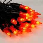 50 LED Outdoor Halloween Lights, 16 FT Mini String Light with 8 Modes, Waterproof Battery Operated Tree Lights, alternate