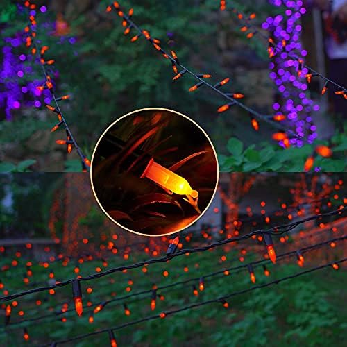 50 LED Outdoor Halloween Lights, 16 FT Mini String Light with 8 Modes, Waterproof Battery Operated Tree Lights, alternate
