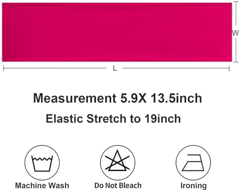 50 Pack Hot Pink Chair Sashes, Spandex Chairs Bows Sashes for Wedding Party Birthday Decor, Elastic Sashes for, alternate