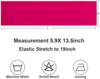 50 Pack Hot Pink Chair Sashes, Spandex Chairs Bows Sashes for Wedding Party Birthday Decor, Elastic Sashes for, alternate
