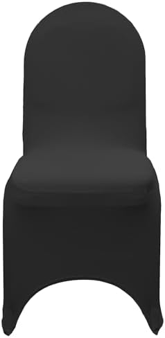 50 Pack Stretch Spandex Banquet Chair Cover - Black, Wedding Slip Covers, Premium Quality Chair Cover in Black, alternate