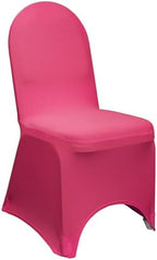 50 Pack Stretch Spandex Banquet Chair Cover - Fuchsia, Wedding Slip Covers, Premium Quality Chair Cover in