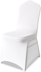 50 Pack White Universal Fitted Spandex Chair Covers | Stretch & Washable Upgraded Chair Slipcovers, Ideal for