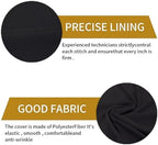 50 Pcs Black Washable Removable Universal for Wedding Party Dining Banquet Polyester Spandex Stretch Slipcovers, alternate