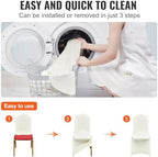 50 Pcs Flat-Front Chair Covers Polyester Spandex Chair Cover Stretch Slipcovers, Wedding, Holiday, Banquet, alternate view 6