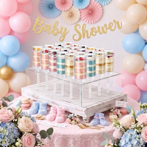 50 Pcs Push Cake Pop Containers and 2 Pcs 24 Hole Cake Pop Stand in 13 x 9 x 3.5" in 24 Hole, alternate view 6