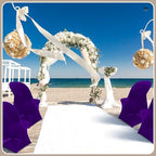 50 Pcs Spandex Chair Covers Bulk for Wedding Banquet, Purple, alternate view 2