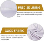 50 Pcs White Folding Chair Cover Washable Removable Universal Fitted Chair Cover Protector for Wedding Party, alternate view