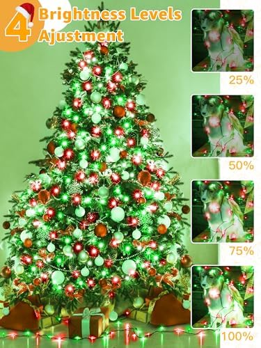 500 LED 164 FT Christmas Lights, Waterproof Outdoor String Lights with Remote and Timer, Christmas Tree Lights, alternate