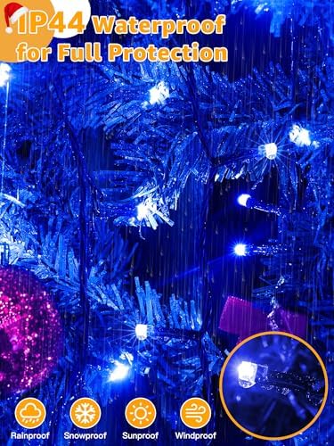 500 LED 164 FT Christmas Lights, Waterproof Outdoor String Lights with Remote and Timer, Christmas Tree Lights, alternate