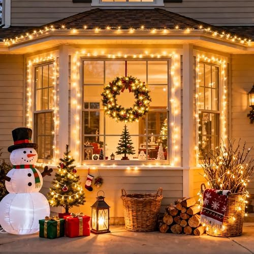 500 LED Christmas Lights Outdoor, 8 Modes Christmas Tree Lights, alternate view 4