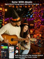 500 LED Smart RGB Color Changing String Lights APP & Remote for Halloween in Color Changing, alternate view 7