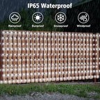 500 LED Solar Powered Curtain Lights 33ftx 3ft with Remote Timer, alternate view 6