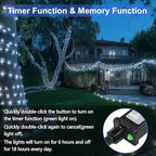 500 LED String Lights, 180FT Super-Long Christmas Lights Outdoor Indoor, alternate view 4