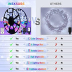 500 LED White & Multicolor Color Changing String Lights, alternate view 3