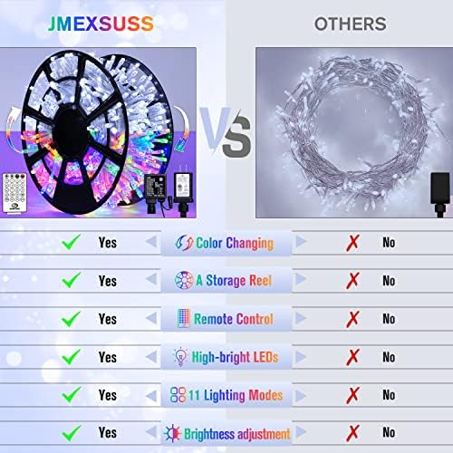 500 LED White & Multicolor Color Changing String Lights, alternate view 3