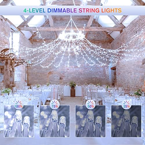 500 LED White & Multicolor Color Changing String Lights, alternate view 6