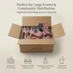 500 Pack Mini USA Flags 4x6 Inch, Small American Flags on Sticks in 4x6 Inch, alternate view 6