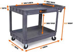 500-Pound Capacity 46 By 25.5-Inch Extra Wide Service Utility Cart, alternate view 3