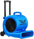 5000 CFM 1HP Air Mover Blower Fan, Floor Blower Dryer, 3 Speeds, 4 Adjustable Angles, Handle Wheelkit, 15Ft Long