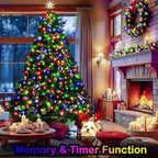 500LED 164FT Fairy String Lights Christmas Lights Green Copper Wire with Remote, Firefly Starry Light for DIY, alternate view