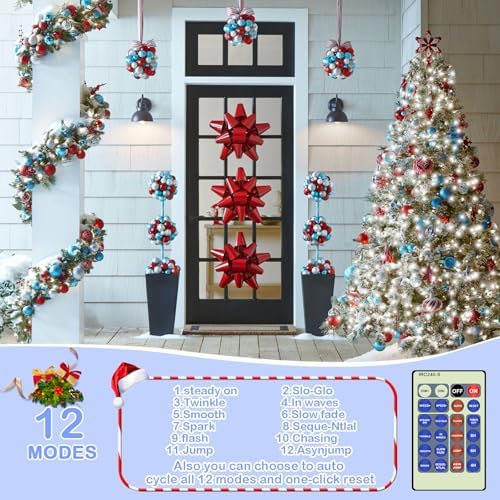 500LED 164ft Fairy String Lights Cool White Christmas Light Silver Wire with Remote, Firefly Lights Starry Light, alternate
