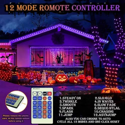 500LED 164FT Fairy String Lights Halloween Lights Silver Wire with Remote, Firefly Starry Light for DIY, alternate view 3