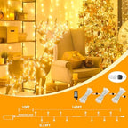 500LED 180Ft String Lights, Christmas Lights Indoor Outdoor, alternate view 5