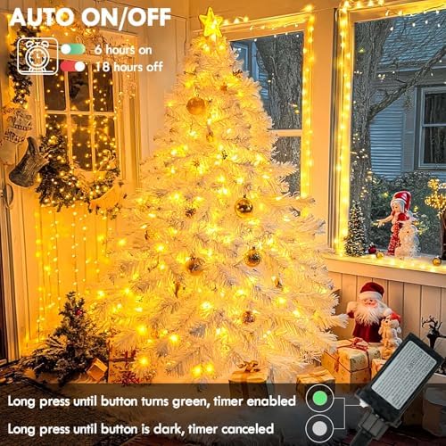 500LED 180Ft String Lights, Christmas Lights Indoor Outdoor, alternate view 6