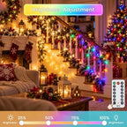 500LED String Lights with Remote, Christmas Lights Warm White to Multicolor, alternate view 2