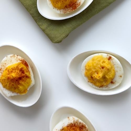 50ct Tiny Sugarcane Egg Dish | Small Serving Plates | Mini Appetizer Dish | Plates Disposable Bagasse | Catering, alternate