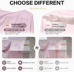 50ft×15ft Light Pink Backdrop Curtain for Wedding Parties, alternate view 3