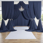 50ft×15ft Navy Blue Backdrop Curtain for Wedding Parties, alternate view 2
