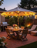 50FT(2x25FT) Outdoor String Lights, Patio Lights with 20+2 LED Dimmable Waterproof ST38 Vintage Shatterproof, alternate view