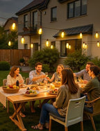 50FT(2x25FT) Outdoor String Lights, Patio Lights with 20+2 LED Dimmable Waterproof ST38 Vintage Shatterproof, alternate view