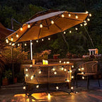 50Ft LED Outdoor String Lights G40 Globe Dimmable Patio Light, Waterproof Hanging String Light with 27 Warm, alternate view 2