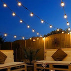 50FT LED Outdoor String Lights with 27 G40 Bulbs (2 Spare) Connectable Yard Hanging Lights for Party Tents Patio, alternate