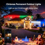50ft Permanent Outdoor Lights Pro, 30 RGBCW+IC LED String Light Cuttable, alternate view 3