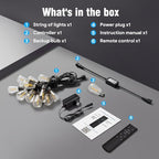 50ft-Plug-in-LED-Lights-Outdoor-Waterproof-String, alternate view 6