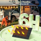 50FT Solar String Lights Outdoor, 18+1LED Shatterproof Bulbs with Remote & USB Port, Waterproof 3 Modes Dimmable, alternate