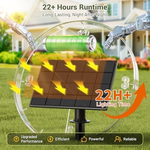 50FT Solar String Lights Outdoor, 18+1LED Shatterproof Bulbs with Remote & USB Port, Waterproof 3 Modes Dimmable, alternate