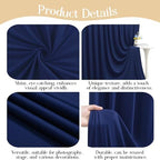 50ft x 10ft Navy Blue Backdrop Curtains, Navy Blue Drapes Backdrop Fabric in 50 ft X 10 ft(10 Panels 5ft X 10ft), alternate