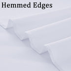 50ft x 10ft White Backdrop Curtain Panels for Parties, Thick Polyester 10 Panels Wedding Photo Backdrop Drapes, alternate