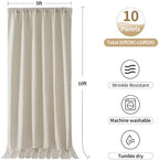 50ftx10ft Beige Backdrop Curtain for Parties, Thick Polyester 10 Panesl 10 ft Long Wedding Photo Backdrop Drapes, alternate