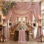 50ftx12ft Dusty Pink Backdrop Curtains for Parties, Wrinkle Free Polyester Dusty Pink Photo Backdrop Drapes 10, alternate