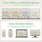 50ftx14ft Beige Backdrop Curtain for Wedding Parties, alternate view 5