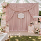 50ftx15ft Dusty Pink Backdrop Curtains for Parties, Wrinkle Free Polyester Dusty Pink Photo Backdrop Drapes 10, alternate