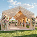 50ftx40ft Camel Khaki Ceiling Curtain for Wedding Parties
