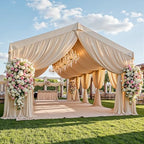 50ftx40ft Camel Khaki Ceiling Curtain for Wedding Parties